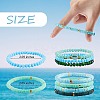 7Pcs 7 Style Handmade Polymer Clay Heishi Surfer Stretch Bracelets Set BJEW-SW00073-07-7