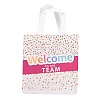 Printed Non-Woven Reusable Folding Wine Bottle Gift Bags with Handle LS-ABAG-C012-04C-4