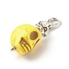 Skull Synthetic Howlite Pendant Decorations X1-HJEW-JM00620-4
