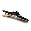 Cellulose Acetate & Iron Alligator Hair Clips AJEW-K047-01G-03-3