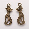 Tibetan Style Alloy Kitten Pendants LS-X-PALLOY-2703-AB-FF-2