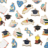 24Pcs 12 Styles Alloy Enamel Pendants ENAM-FS0003-40-3