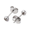 304 Stainless Steel Stud Earring Findings LS-STAS-V003-09P-01-2