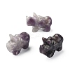 Natural Amethyst Carved Healing Rhinoceros Figurines DJEW-M008-02H-1