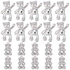48Pcs 2 Styles Alloy Pendants FIND-SC0003-83-1