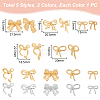 10 Pairs 10 Styles Alloy Stud Earrings EJEW-UN0002-48-3