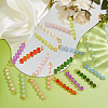 18Pcs 9 Color Natural & Dyed Malaysia Jade Pendants PALLOY-FH00131-4