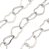 Rack Plating Brass Heart Link Chains CHC-N009-02P-1