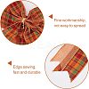 CHGCRAFT 2Pcs Tartan Pattern Polyester Bowknot Display Decoration DIY-CA0004-32-4