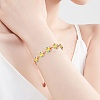 Enamel Daisy Flower Link Chains CHS-CJ0001-33-6