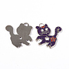 Alloy Enamel Kitten Pendants ENAM-P033-3-2