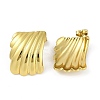 PVD Vacuum Plating 201 Stainless Steel Stud Earrings for Women EJEW-F345-03G-2