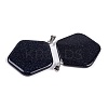 Synthetic Blue Goldstone Pendants G-Q172-02P-2