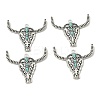 Bohemian Synthetic Turquoise Cattle Pendants FIND-Z112-01AS-2