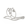 Non-Tarnish 201 Stainless Steel Pendants LS-STAS-K250-08P-1