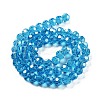 Electroplate Transparent Glass Beads Strands EGLA-A035-T10mm-A08-2