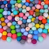 Round Silicone Focal Beads SI-JX0046A-99-4