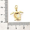 Brass Micro Pave Cubic Zirconia Pendants LS-KK-Q040-02G-G-3