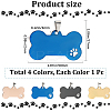 4Pcs 4 Colors 201 Stainless Steel Big Pendants FIND-GF0007-87-2