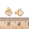Brass with Clear Cubic Zirconia Charms LS-KK-B160-22G-3