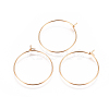 304 Stainless Steel Hoop Earrings Findings LS-STAS-I120-60B-G-1