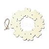 DIY Shamrock Wreath Unfinished Wooden Ornaments Blank Wooden Embellishments LS-WOOD-C009-01-2