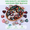 12Pcs 6 Styles Independence Day Silicone Focal Beads SIL-SZ0001-83-5