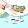 48Pcs 8 Colors Alloy Enamel Pendants ENAM-FS0002-41-9