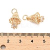 Brass Micro Pave Cubic Zirconia Pendants KK-B133-06G-01-3