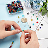 250Pcs 10 Colors Transparent Glass Beads Sets GLAA-HY0001-16-3