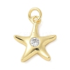 Brass Micro Pave Cubic Zirconia Pendants KK-K298-46G-1