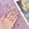 Unicraftale 24Pcs 12 Colors 304 Stainless Steel Rhinestone Connector Charms STAS-UN0041-20-4