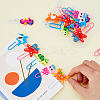 36Pcs 6 Style Sea Animal Shape Iron Paperclips AJEW-FH0003-17-3