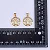 10Pcs Rack Plating Brass Micro Pave Cubic Zirconia Pendants KK-SZ0001-78-8