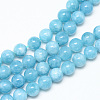 Natural Blue Quartz Beads Strands G-R345-6mm-29-1-1