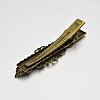 Vintage Hair Accessories Iron Alligator Hair Clip Findings MAK-J007-71AB-NF-2