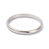 Non-Tarnish 2mm Polished Plain Dome Finger Ring for Girl Women RJEW-C012-05G-P-1