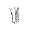 304 Stainless Steel Micro Pave Clear Cubic Zirconia Clip on Nose Rings WGD6E17-41-2
