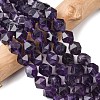 Faceted Natural Amethyst Beads Strands G-K066-09-10mm-1