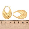 304 Stainless Steel Stripe Hoop Earrings EJEW-S265-11G-5