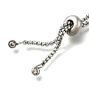 Adjustable 304 Stainless Steel Slider Bracelet/Bolo Bracelets Making STAS-I153-03P-01-3