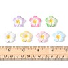70Pcs 7 Colors Plumeria Flower Opaque Resin Cabochons CRES-FS0001-32-5