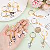 12Pcs 6 Colors Cute Cat Alloy Enamel Charm Keychains KEYC-PH01512-3