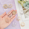 12Pcs 2 Colors 201 Stainless Steel Pendants STAS-DC0012-17-3