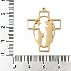 304 Stainless Steel Pendants STAS-G355-04G-3