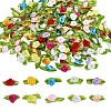 200Pcs 10 Colors Polyester Rose Ornaments DIY-GF0006-84-1