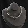 Natural Supper 7 Rutilated Quartz Chip Beaded Necklaces for Men Women NJEW-G159-01C-1