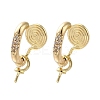 Brass with Cubic Zirconia Ear Cuff Findings LS-KK-Q048-22G-1