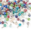 110Pcs 11 Colors Glass Pendants PALLOY-TAC0299-3