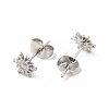 Non-Tarnish 304 Stainless Steel Sun Stud Earrings for Women EJEW-C004-09P-2
